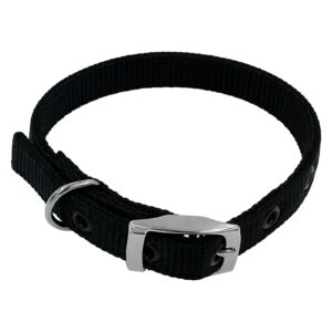 Taurus Tough Nylon Heavy Duty Dog Collar 16 mm x 405 mm Black