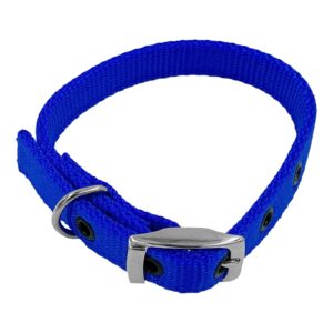 Taurus Tough Nylon Heavy Duty Dog Collar 16 mm x 405 mm Blue