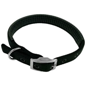 Taurus Tough Nylon Heavy Duty Dog Collar 19 mm x 485 mm Black