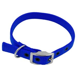 Taurus Tough Nylon Heavy Duty Dog Collar 19 mm x 485 mm Blue