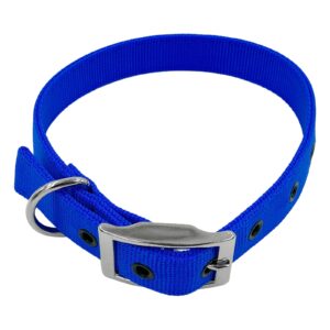 Taurus Tough Nylon Heavy Duty Dog Collar 25 mm x 570 mm Blue