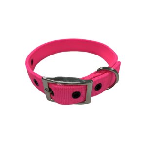 Taurus Tough Nylon Heavy Duty Dog Collar 25 mm x 570 mm Hot Pink