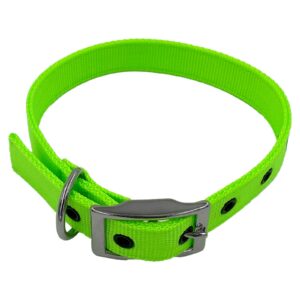 Taurus Tough Nylon Heavy Duty Dog Collar 25 mm x 570 mm Lime Green