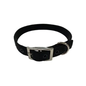 Taurus Tough Nylon Heavy Duty Dog Collar 25 mm x 660 mm Black