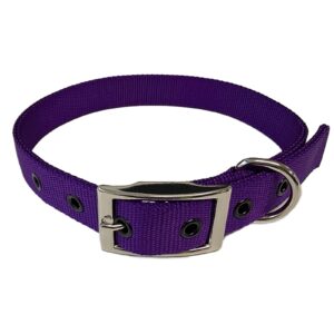 Taurus Tough Nylon Heavy Duty Dog Collar 25 mm x 660 mm Purple