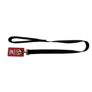 Taurus Tough Dog Lead with Nylon Air-Cushioned PU Padded Handle 24 mm x 90 cm Black