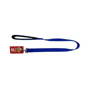 Taurus Tough Dog Lead with Nylon Air-Cushioned PU Padded Handle 24 mm x 90 cm Blue