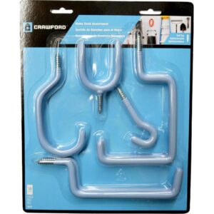 Crawford Screw In Storage Hook Pvc 10pce Assorted #OR10