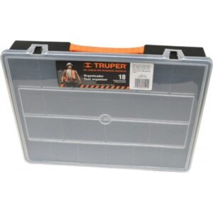 Truper Plastic Organizer Storage Box 18 Compartment
