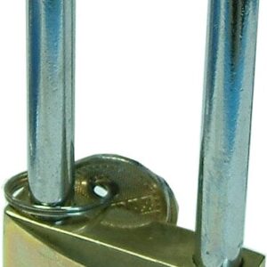 Tri-Circle Brass Padlock - Long Shank #264L 38mm