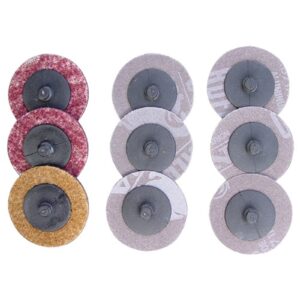AmPro Air Sanding Pad Set 50 mm 9-Piece for A3028