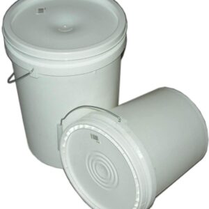 Xcel Plastic Poly Pail With Lid & Handle 10 Litre
