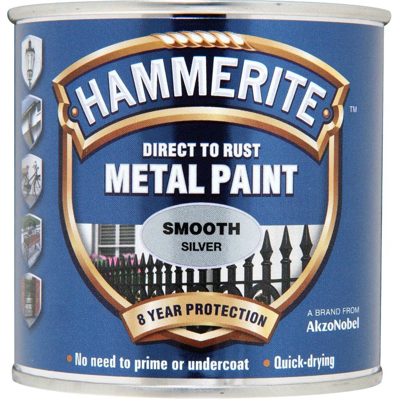 Hammerite Smooth 250 mL Silver