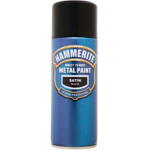 Hammerite Satin 400 mL Aerosol Black