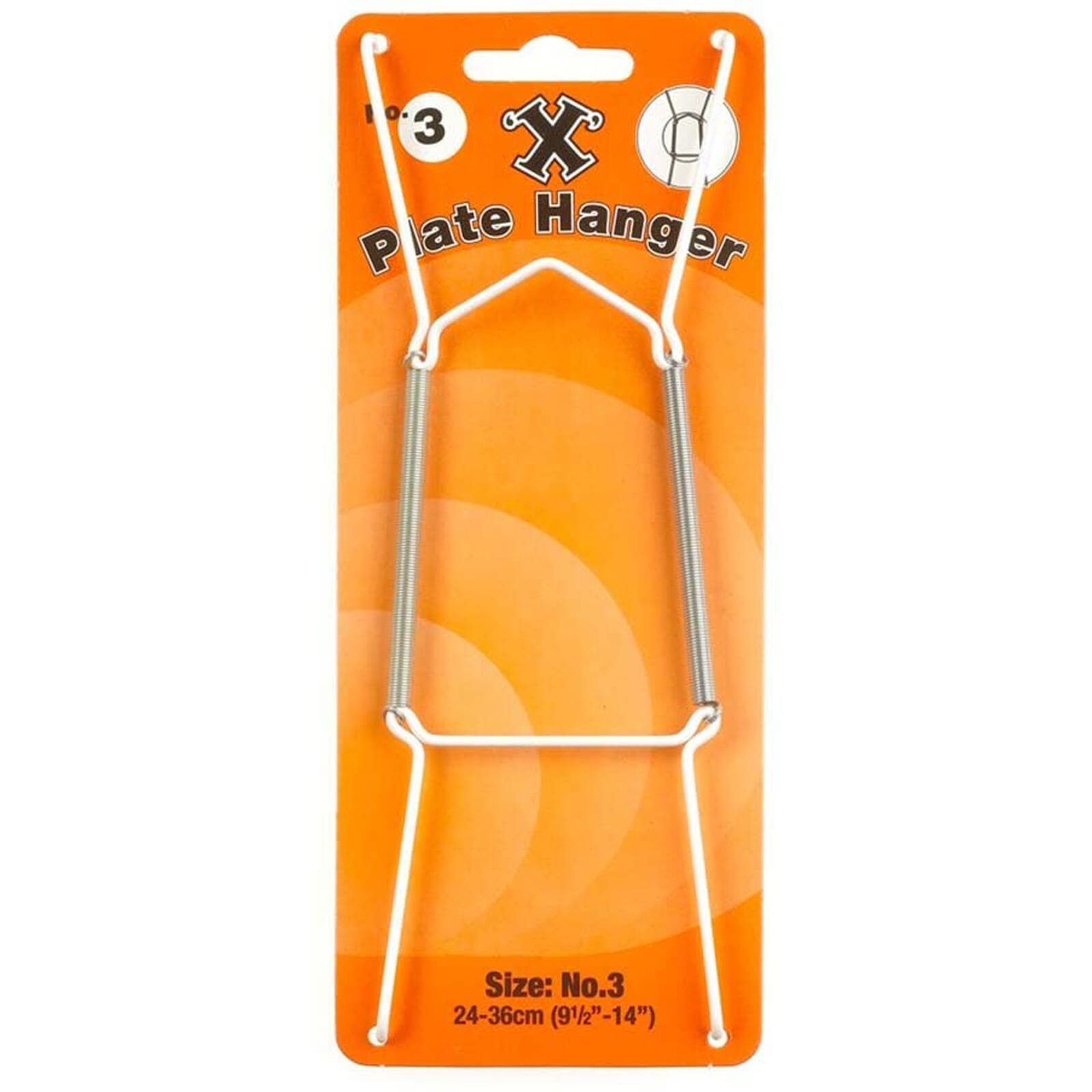 Bayonet X Plate Hanger - Wire Type No.3 24 - 36cm