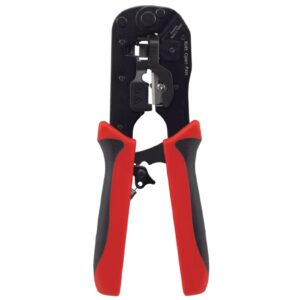 Hanlong HT-580ER Unshielded & Shielded Modular Plug Crimping Tool RJ45 Open-Pass