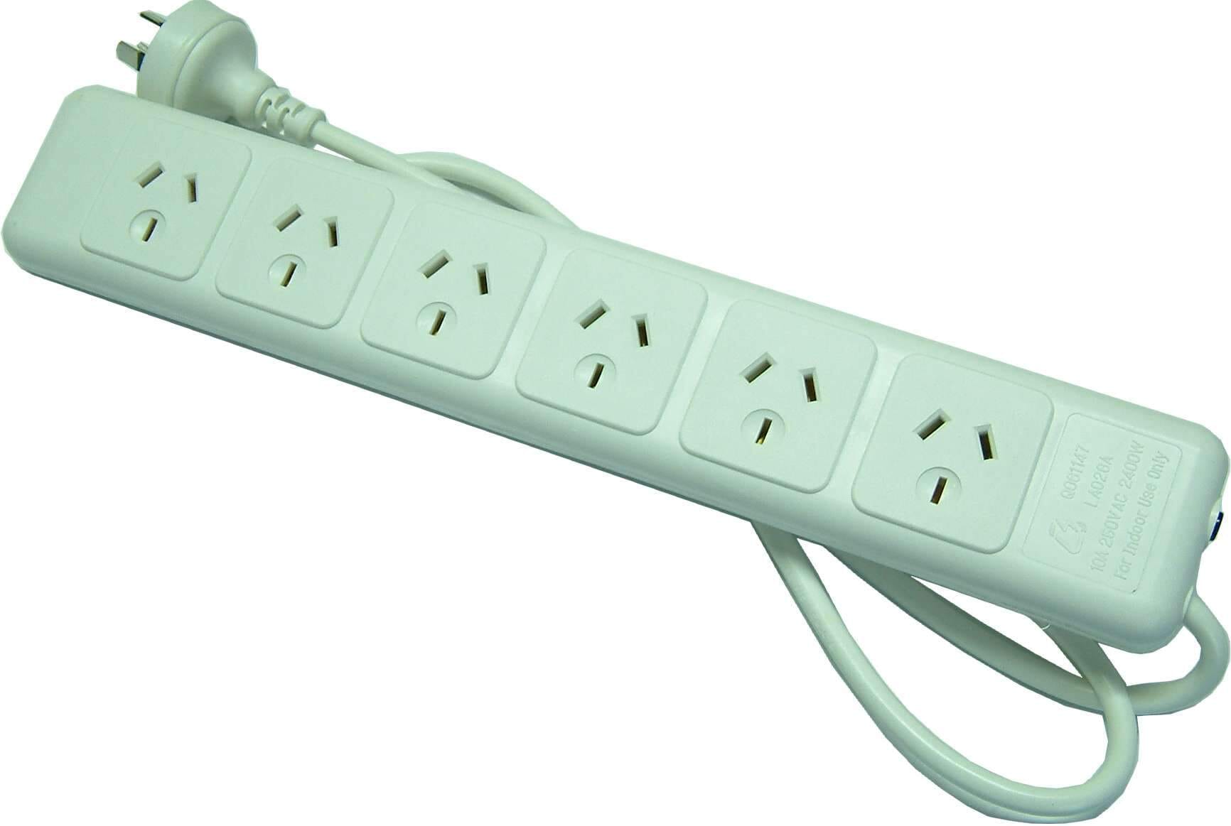 Xcel Xlectric Powerboard with Lead & Overload 6-Outlet