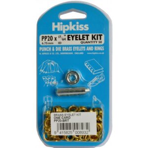Hipkiss Eyelet Kit with Die & Punch 50-pce #PP20 6.75mm