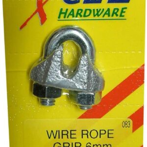 Xcel Wire Rope Grip Standard Galvanised 10mm Carded