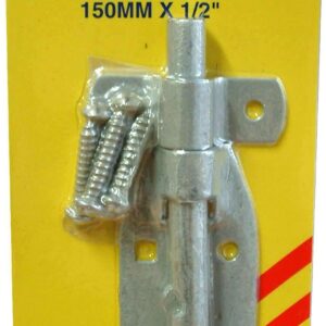 Xcel Pad Bolt - Double Eye Galvanised 200mm x 12mm Carded