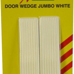 Xcel Door Wedge - White 2-pce 100mm Carded