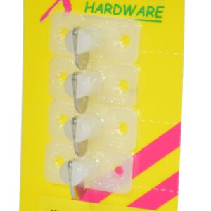 Xcel Stayput Nylon Horizontal Fastener Natural 35mm x 15mm base (4)