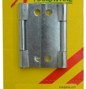 Xcel Butt Hinges - ZP Fixed Pin 2-pce 50mm Carded