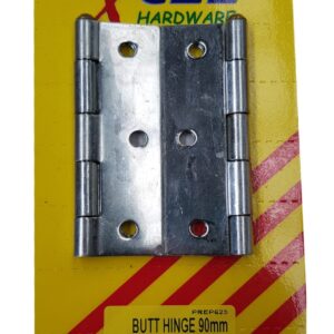 Xcel Butt Hinges - ZP Loose Pin 2-pce 90mm Carded