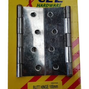Xcel Butt Hinges - ZP Loose Pin 2-pce 100mm Carded