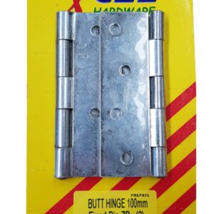 Xcel Butt Hinges - ZP Fixed Pin 2-pce 100mm Carded