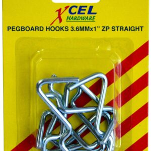 Xcel Pegboard Hooks (8) 1/8 x 1"Straight