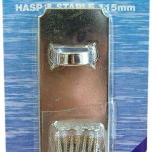 Xcel Hasp & Staple Stainless Steel 115mm Carded