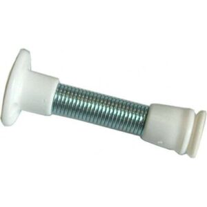 Pryda Door Stop - Cushion With Flexible Spring Arm White Pryde