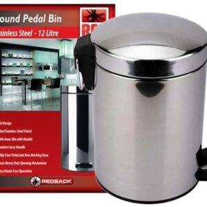 Redback Pedal Bin - Stainless Steel 12L