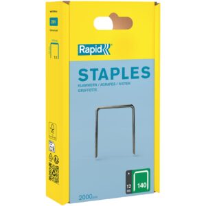 Rapid Staple Gun - Replacement Staples 2000-pce 140/12
