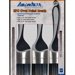 Rolling Dog Paint Brush Set Pro Oval 3 pce