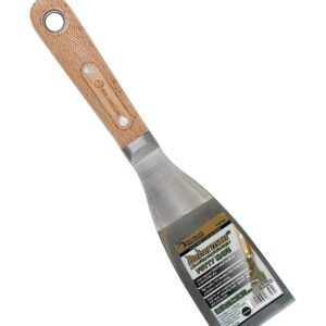 Rolling Dog Putty Knife Flexible 50mm Wooden Handle