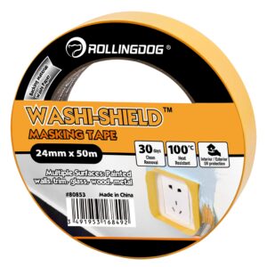 Rolling Dog Masking Tape Washi 50m Roll 24mm
