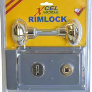 Xcel Rim Lock with Handles - Grey 150mm x 100mm