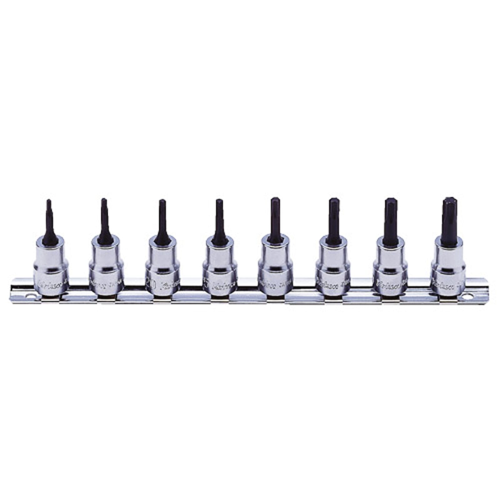 Koken RS3025/8-IP Torx Plus Bit Socket Set on Rail 8pc 3/8"Dr 20IP-55IP