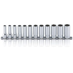 Koken RS3300M Deep Socket Set On Rail 6pt 12pc 3/8"Dr 8-19mm