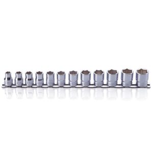 Koken RS3400M Socket Set On Rail 6pt 12pc 3/8 "Dr 8-19mm
