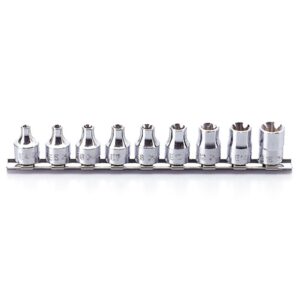 Koken RS3425 Internal Torx Socket Set On Rail 9pc 3/8"Dr E4-E16