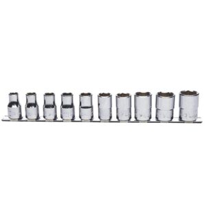 Koken RS4405M Socket Set On Rail 12pt 10pc 1/2 "Dr 10-22mm