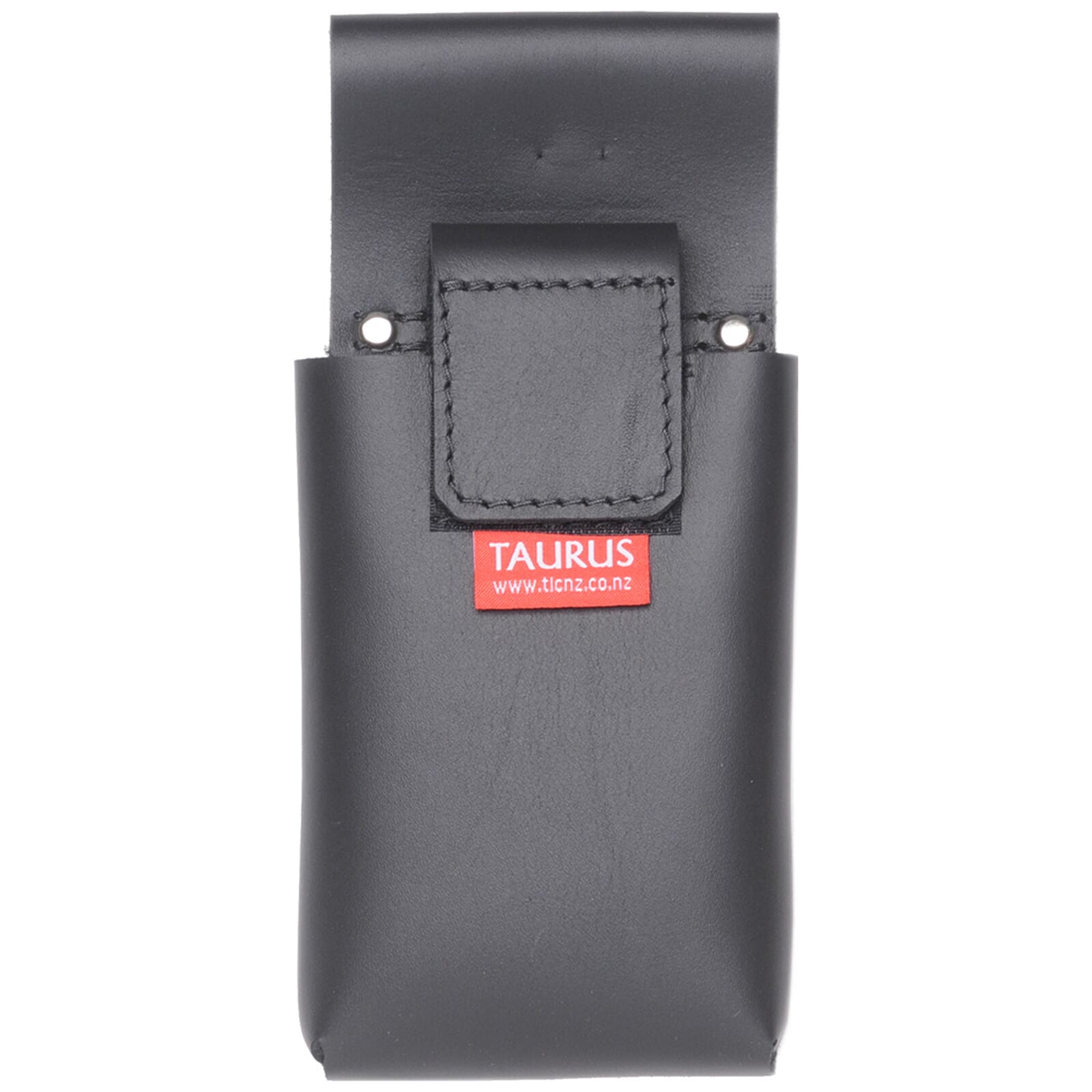 Taurus Tough Full Leather Phone Pouch Large Black