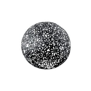 Omni Black Floral Sphere - Extra Large