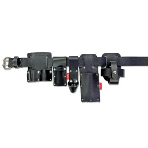 Taurus Tough Full Leather Scaffolding Belt Black