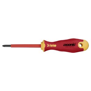 Felo 414 Ergonic Screwdriver Phillips #1 x 80mm Insulated Hardened Tip