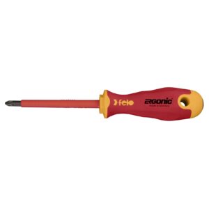 Felo 414 Ergonic Screwdriver Phillips #2 x 100mm Insulated Hardened Tip