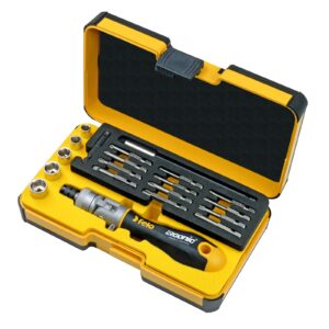 Felo ERGONIC K Socket & Bit Set 1/4"Dr 20pc